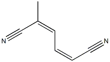 (1Z,3Z)-1,4-ジシアノ-1,3-ペンタジエン 化学構造式