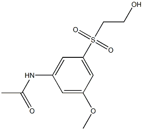 3-(Acetylamino)-5-methoxyphenyl 2-hydroxyethyl sulfone|