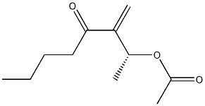 (2R)-2-Acetyloxy-3-methylene-4-octanone Structure