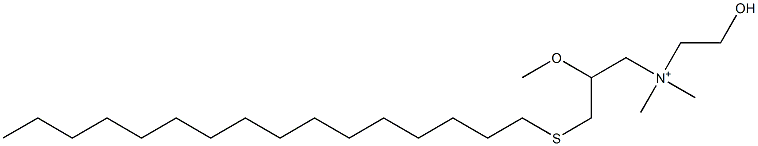  N,N-Dimethyl-N-(2-hydroxyethyl)-3-hexadecylthio-2-methoxypropan-1-aminium