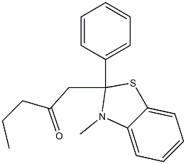  3-Methyl-2-phenyl-2-(2-oxopentyl)-2,3-dihydrobenzothiazole
