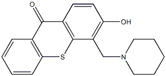  3-Hydroxy-4-(piperidinomethyl)-9H-thioxanthen-9-one