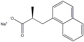 [S,(-)]-2-Methyl-3-(1-naphtyl)propionic acid sodium salt