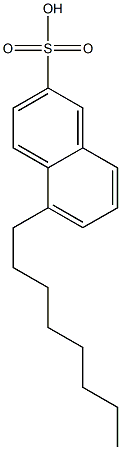 5-Octyl-2-naphthalenesulfonic acid Struktur