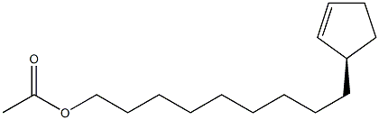 (1R)-1-(9-Acetyloxynonyl)-2-cyclopentene Structure
