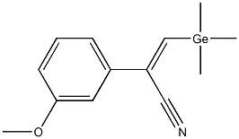 (Z)-2-(3-Methoxyphenyl)-3-(trimethylgermyl)propenenitrile Structure