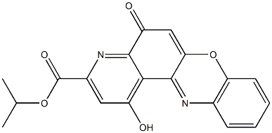 1-Hydroxy-5-oxo-5H-pyrido[3,2-a]phenoxazine-3-carboxylic acid isopropyl ester