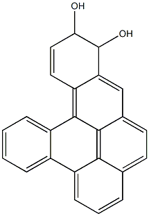 11,12-ジヒドロジベンゾ[def,p]クリセン-11,12-ジオール 化学構造式