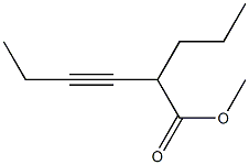 5-Octyne-4-carboxylic acid methyl ester Structure