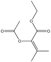 2-Acetyloxy-3-methyl-2-butenoic acid ethyl ester Structure