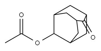 6-アセトキシアダマンタン-2-オン 化学構造式