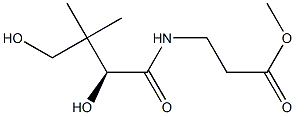 (-)-3-[[(S)-2,4-Dihydroxy-3,3-dimethyl-1-oxobutyl]amino]propanoic acid methyl ester Structure