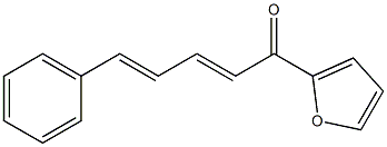 (2E,4E)-5-Phenyl-1-(2-furanyl)-2,4-pentadien-1-one Struktur