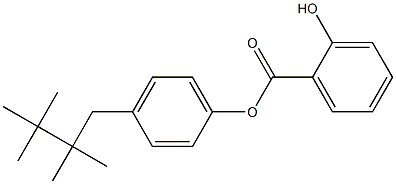 Salicylic acid p-(2,2,3,3-tetramethylbutyl)phenyl ester Struktur