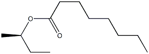 (-)-Octanoic acid (R)-sec-butyl ester 结构式