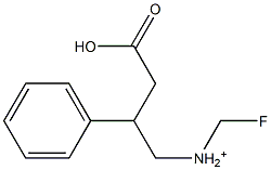 (1R,2S)-1-Fluoromethyl-3-carboxy-2-phenyl-1-propanaminium Struktur