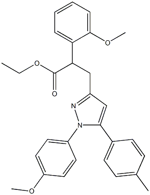 2-(2-Methoxyphenyl)-3-[[1-(4-methoxyphenyl)-5-(4-methylphenyl)-1H-pyrazol]-3-yl]propanoic acid ethyl ester