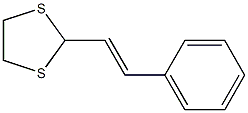 2-[(E)-スチリル]-1,3-ジチオラン 化学構造式
