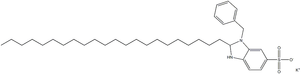 1-Benzyl-2,3-dihydro-2-docosyl-1H-benzimidazole-6-sulfonic acid potassium salt Structure