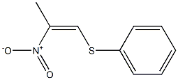 (Z)-2-Nitro-1-phenylthio-1-propene Structure