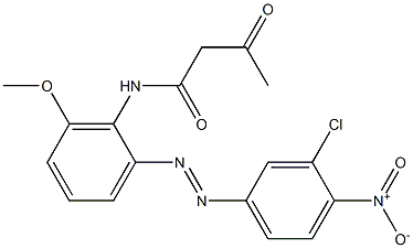 2-Acetyl-2'-(3-chloro-4-nitrophenylazo)-6'-methoxyacetanilide