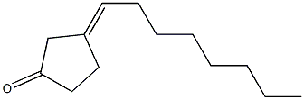 3-Octylidenecyclopentanone Structure