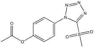  Acetic acid 4-(5-methylsulfonyl-1H-tetrazol-1-yl)phenyl ester