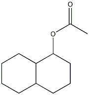 Acetic acid decahydronaphthalen-1-yl ester Struktur