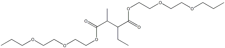 Pentane-2,3-dicarboxylic acid bis[2-(2-propoxyethoxy)ethyl] ester Structure