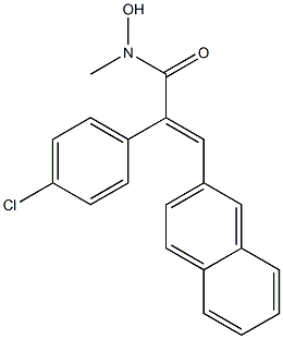 (E)-3-(2-Naphthalenyl)-2-(4-chlorophenyl)-N-methyl-2-propenehydroxamic acid