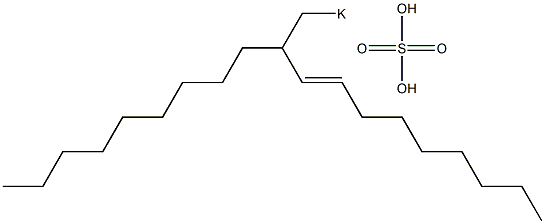  Sulfuric acid 2-nonyl-3-undecenyl=potassium ester salt
