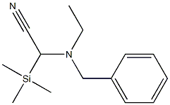 2-(N-Benzyl-N-ethylamino)-2-(trimethylsilyl)acetonitrile Structure