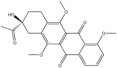 (8S)-1,6,11-Trimethoxy-8-hydroxy-8-acetyl-7,8,9,10-tetrahydronaphthacene-5,12-dione