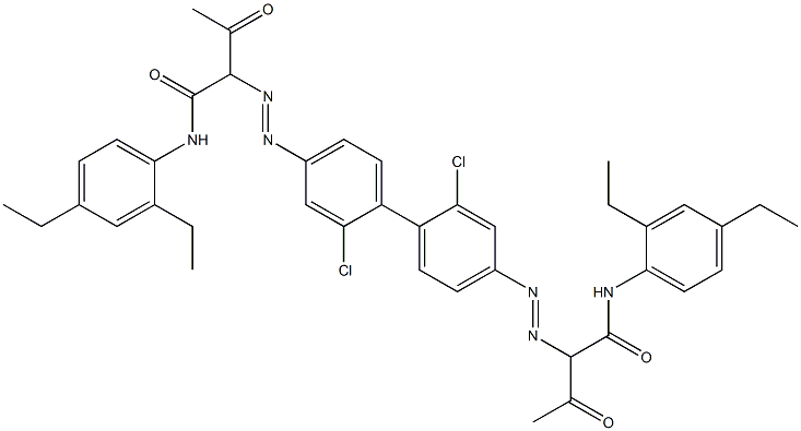 4,4'-Bis[[1-(2,4-diethylphenylamino)-1,3-dioxobutan-2-yl]azo]-2,2'-dichloro-1,1'-biphenyl