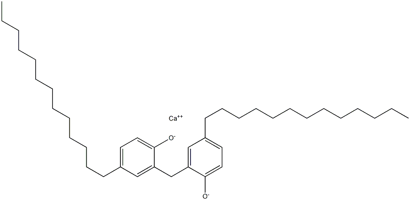 Calcium 2,2'-methylenebis(4-tridecylphenoxide) Structure