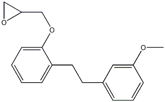 3-[o-[2-(m-Methoxyphenyl)ethyl]phenoxy]-1,2-epoxypropane Struktur