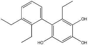  6-Ethyl-5-(2,3-diethylphenyl)benzene-1,2,4-triol