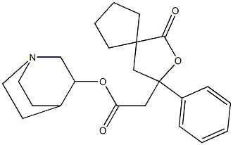 1-Oxo-3-phenyl-2-oxaspiro[4.4]nonane-3-acetic acid 3-quinuclidinyl ester