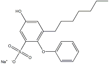 4-Hydroxy-6-heptyl[oxybisbenzene]-2-sulfonic acid sodium salt