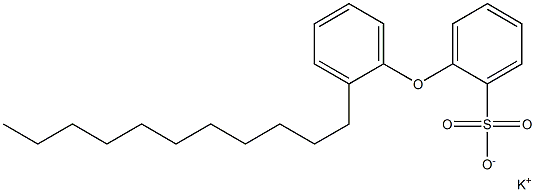 2-(2-Undecylphenoxy)benzenesulfonic acid potassium salt Struktur