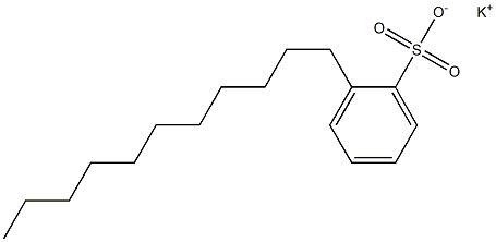 2-Undecylbenzenesulfonic acid potassium salt Struktur