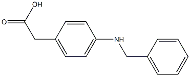 2-[p-(Benzylamino)phenyl]acetic acid Struktur