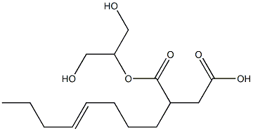 2-(4-Octenyl)succinic acid hydrogen 1-[2-hydroxy-1-(hydroxymethyl)ethyl] ester 结构式