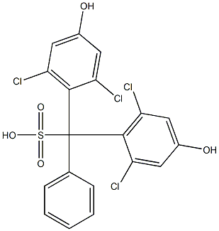 Bis(2,6-dichloro-4-hydroxyphenyl)phenylmethanesulfonic acid