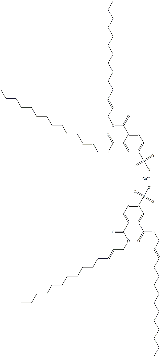 Bis[3,4-di(2-tetradecenyloxycarbonyl)benzenesulfonic acid]calcium salt