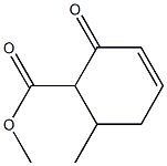 2-Oxo-6-methyl-3-cyclohexene-1-carboxylic acid methyl ester Structure