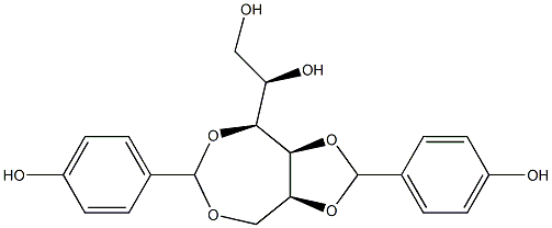 3-O,6-O:4-O,5-O-Bis(4-hydroxybenzylidene)-L-glucitol