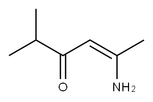 (Z)-5-Amino-2-methyl-4-hexen-3-one Structure