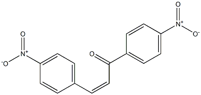 (2Z)-1,3-Di(4-nitrophenyl)-2-propen-1-one Structure