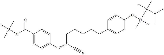 4-[(S)-2-Cyano-7-[4-[[dimethyl(1,1,2-trimethylpropyl)silyl]oxy]phenyl]heptyl]benzoic acid tert-butyl ester